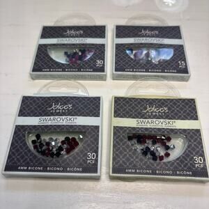 EK Success Swarovski Scarlet Mix Bicone Bead Lot